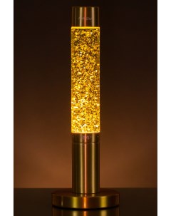 Лава лампа Slim Gold Сияние глиттер 39 см Amperia