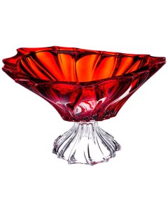 Ваза для фруктов 33 см Plantica Красная 205443 Aurum crystal