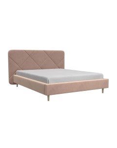 Кровать Лима 160х200 с ПМ Пудровый Вариант 1 Bravo мебель