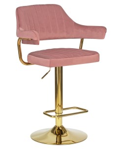Барный стул CHARLY GOLD розовый Империя стульев