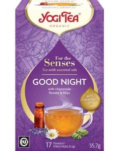 Чай в пакетиках Good Night Спокойной Ночи с эфирными маслами 17 пакетиков Yogi tea