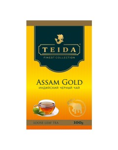 Чай чёрный Assam Gold байховый 100 г Teida