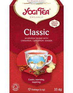 Чай в пакетиках Classic Корица Кардамон и Имбирь 17 пакетиков Yogi tea