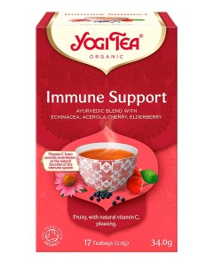 Чай в пакетиках Immune Support Иммунная поддержка 17 пакетиков Yogi tea