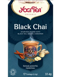 Чай в пакетиках Black Сhai Корица Имбирь Анис 2 2 г х 17 шт Yogi tea
