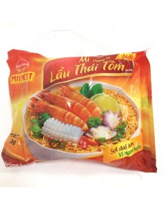 Лапша быстрого приготовления креветки по тайски 3 шт по 75 г Miliket