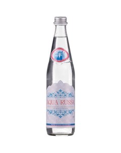 Вода питьевая негазированная стекло 0 5 л 12 штук в упаковке Aqua russa