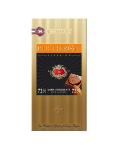 Шоколад Superior горький с миндалем 100 г Bucheron