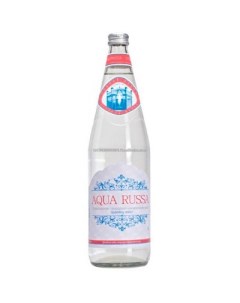 Вода питьевая негазированная стекло 1 л 6 штук в упаковке Aqua russa