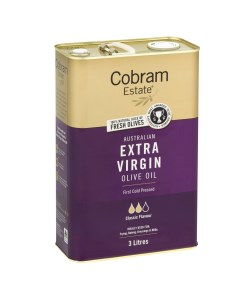 Оливковое масло Picual нераф Extra Virgin Classic 3 л Cobram estate