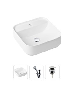 Комплект 3 в 1 Bathroom Sink 21520272 раковина 42 см сифон донный клапан Lavinia boho