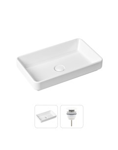 Комплект 2 в 1 Bathroom Sink Slim 21520817 накладная раковина донный клапан Lavinia boho