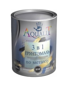 Грунт эмаль 3 в 1 черная 2 7 кг pvpsz013 Aqualit