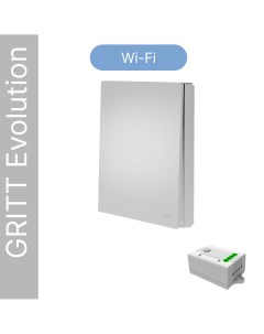 Умный выключатель GRITT Evolution 1кл серебристый комплект 1 выкл 1 реле 1000Вт Gritt electric