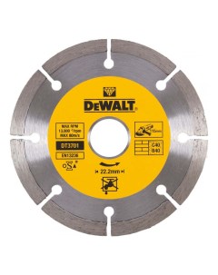 Алмазный диск сегментный универсальный 115 х 7 х 22 2 мм Dewalt