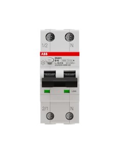 Выключатель автоматический дифференциального тока DS201 B16 A10 Abb