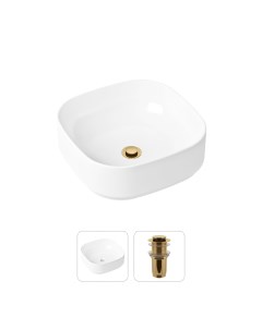 Комплект 2 в 1 Bathroom Sink Slim 21520832 накладная раковина донный клапан Lavinia boho