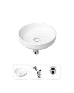 Комплект 3 в 1 Bathroom Sink 21520164 раковина 40 см сифон донный клапан Lavinia boho
