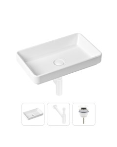 Комплект 3 в 1 Bathroom Sink 21520152 раковина 55 см сифон донный клапан Lavinia boho