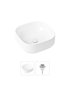 Комплект 2 в 1 Bathroom Sink Slim 21520837 накладная раковина донный клапан Lavinia boho