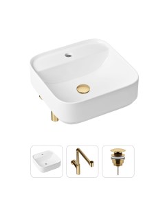 Комплект 3 в 1 Bathroom Sink 21520320 раковина 42 см сифон донный клапан Lavinia boho