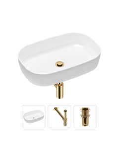 Комплект 3 в 1 Bathroom Sink 21520063 раковина 54 см сифон донный клапан Lavinia boho