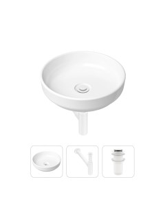 Комплект 3 в 1 Bathroom Sink 21520205 раковина 40 см сифон донный клапан Lavinia boho