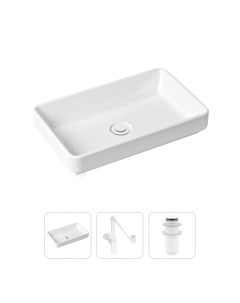 Комплект 3 в 1 Bathroom Sink 21520161 раковина 55 см сифон донный клапан Lavinia boho