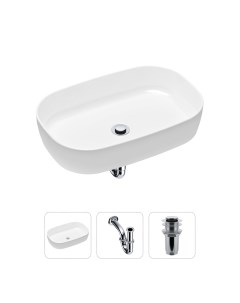 Комплект 3 в 1 Bathroom Sink 21520055 раковина 54 см сифон донный клапан Lavinia boho