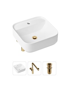 Комплект 3 в 1 Bathroom Sink 21520319 раковина 42 см сифон донный клапан Lavinia boho