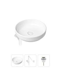 Комплект 3 в 1 Bathroom Sink 21520216 раковина 40 см сифон донный клапан Lavinia boho