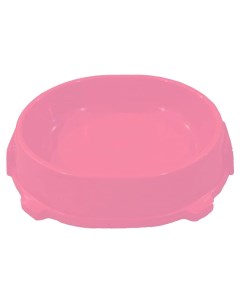 Одинарная миска для кошек и собак пластик розовый 0 22 л Favorite