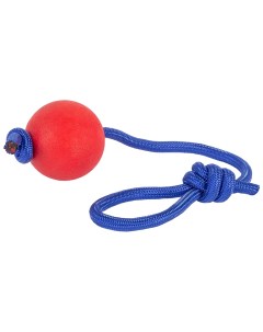 Мячик для собак Strong на веревке красный Каскад