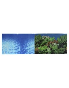 Фон для аквариума Синее море Растительный пейзаж винил 150x60 см Prime