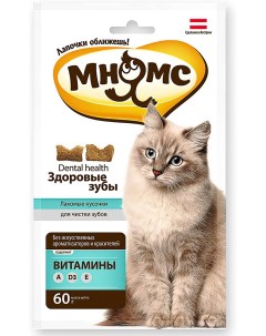 Лакомство для кошек для здоровья зубов 10шт по 60г Мнямс