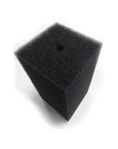Губка для аквариумного фильтра чёрная пенополиуретан PPI 20 20x10x10 см Roof foam
