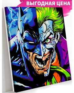 Картина по номерам на холсте Бэтмен и Джокер AC027 40х50 Art on canvas