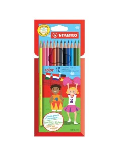 Цветные карандаши Color 12 цветов Stabilo