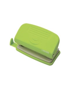 Дырокол 10л Neon пластиковый с линейкой в картонной коробке зеленый 4020325 Devente