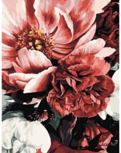 Картина по номерам Красные цветы холст на подрамнике 40х50 см GX45094 Paintboy