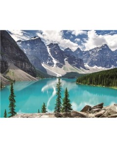 Алмазная мозаика картина стразами Озеро в горах 40х50 см Nobrand