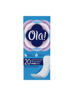 DAILY LARGE Прокладки женские гигиенические удлиненные впитывающие на каждый день без аромата 20 Ola