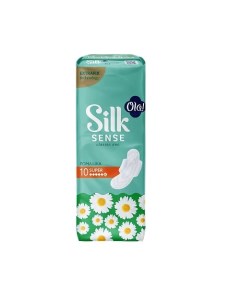 Silk Sense Прокладки женские гигиенические впитывающие для обильных выделений аромат Ромашка 10 Ola
