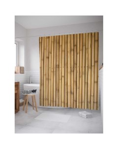 Штора для ванной Прочный бамбук 180х200 см Joyarty