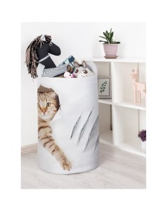 Корзина для игрушек Кот с царапиной 40x60 см Joyarty