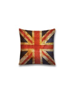 Наволочка декоративная на молнии Британский флаг 45х45 см Joyarty