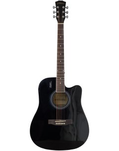 Гитара акустическая E4010 BK чёрный отличное состояние Elitaro