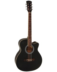 Гитара акустическая E4020 BK чёрный хорошее состояние Elitaro