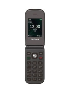 Мобильный телефон VOX FS241 1879842 128Mb 2Sim 3G 4G 2 44 240x320 0 3Mpix GSM900 1800 FM черный раск Digma