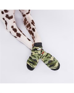Носки удлиненные для собак XL зеленый камуфляж Rungo